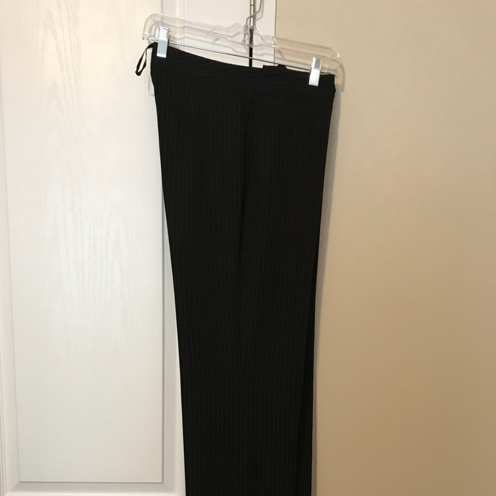 Alyn Paige Black Pinstripe Pants